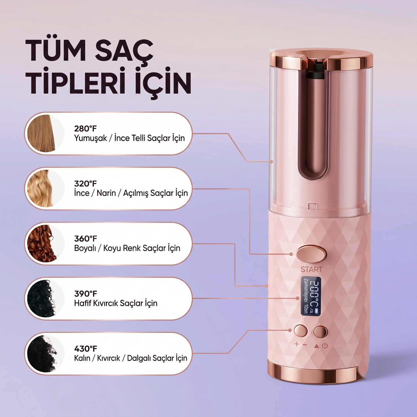 Otomatik Saç Bukle Maşası